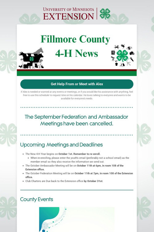 Fillmore County 4-H News