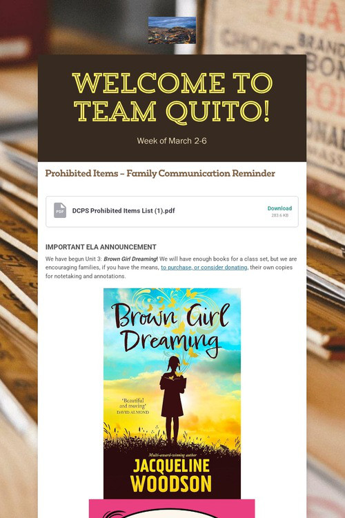 Welcome to Team Quito!