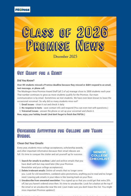 Class of 2026 Promise News