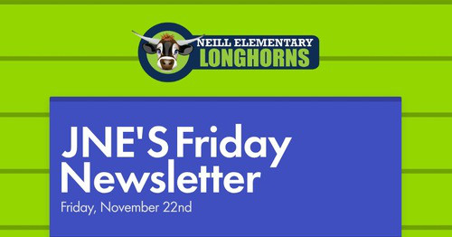 JNE'S Friday Newsletter