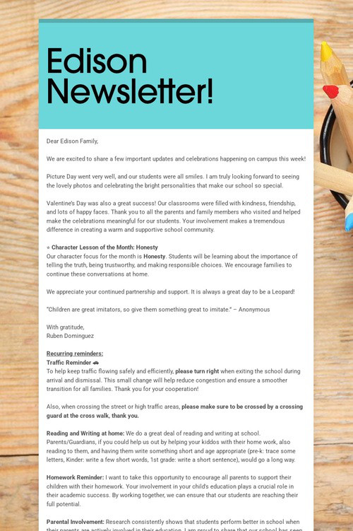 Edison Newsletter!
