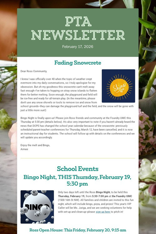 PTA Newsletter