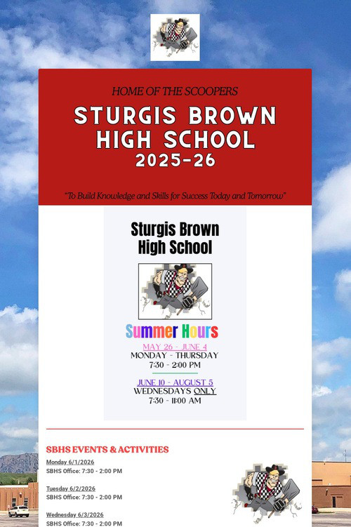 STURGIS BROWN HIGH SCHOOL