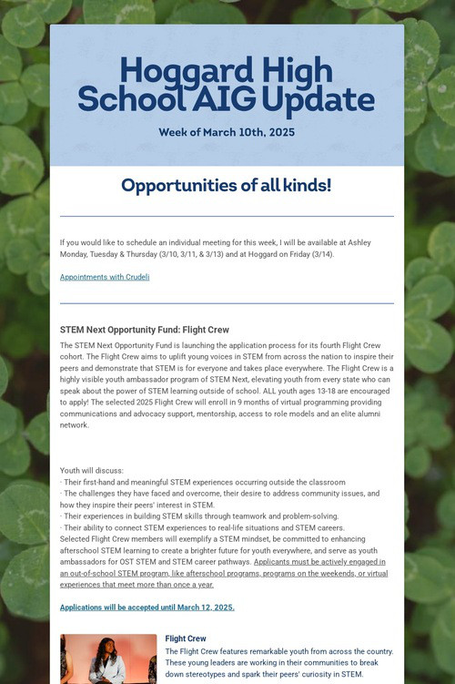 Hoggard High School AIG Update