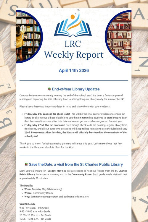 LRC Weekly Update