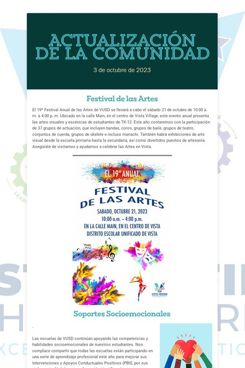 Actualización de la Comunidad