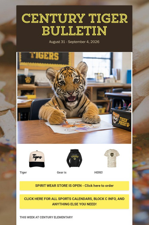 CENTURY TIGER BULLETIN