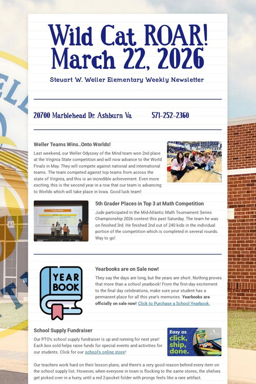 Wild Cat ROAR! March 22, 2026