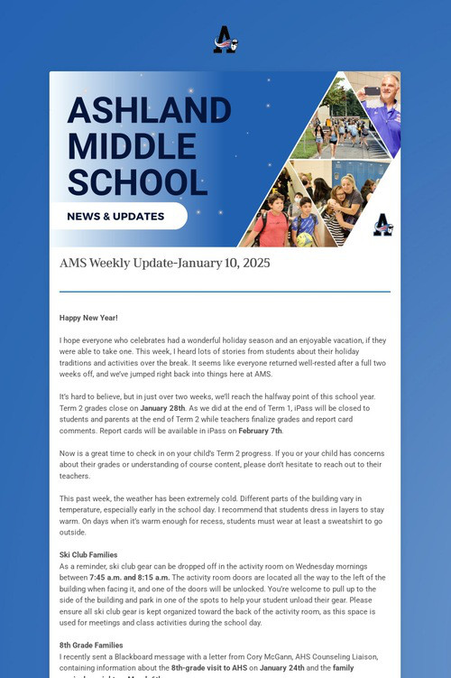 AMS Weekly Update