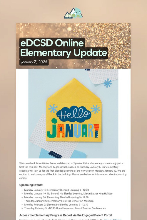 eDCSD Online Elementary Update