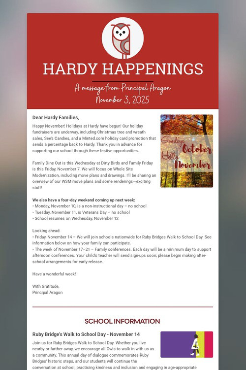Hardy Happenings