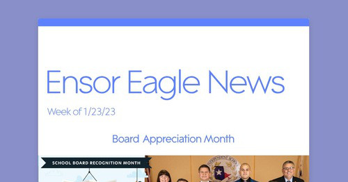 Ensor Eagle News