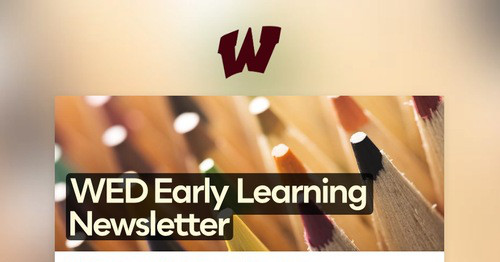 WED Early Learning Newsletter