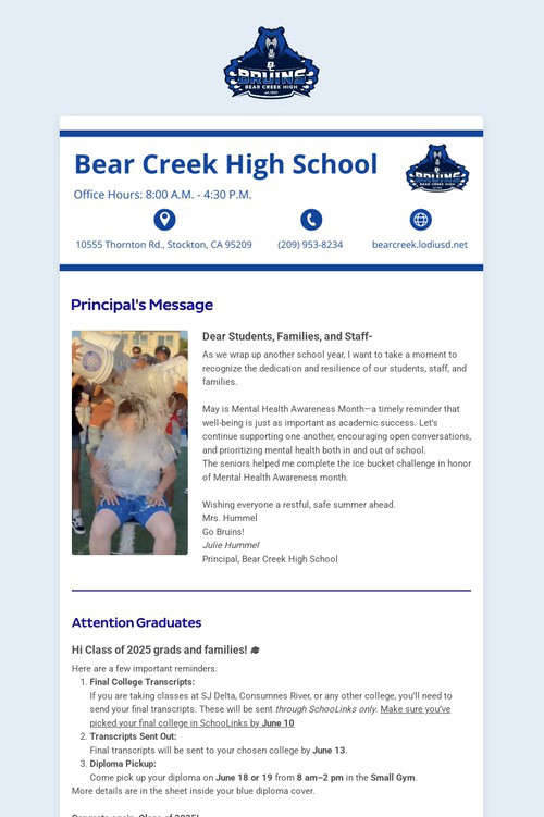 06/01/2025 BCHS Weekly Newsletter