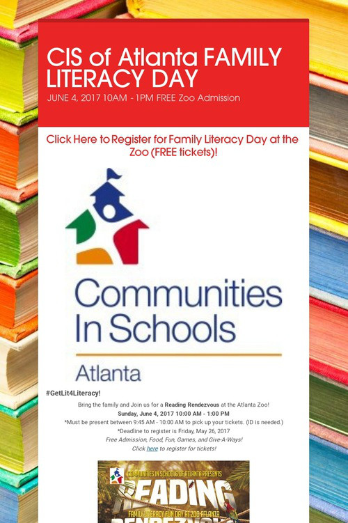 CIS of Atlanta FAMILY LITERACY DAY