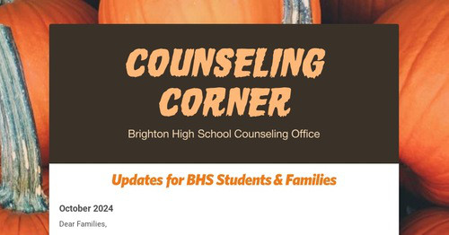 Counseling Corner