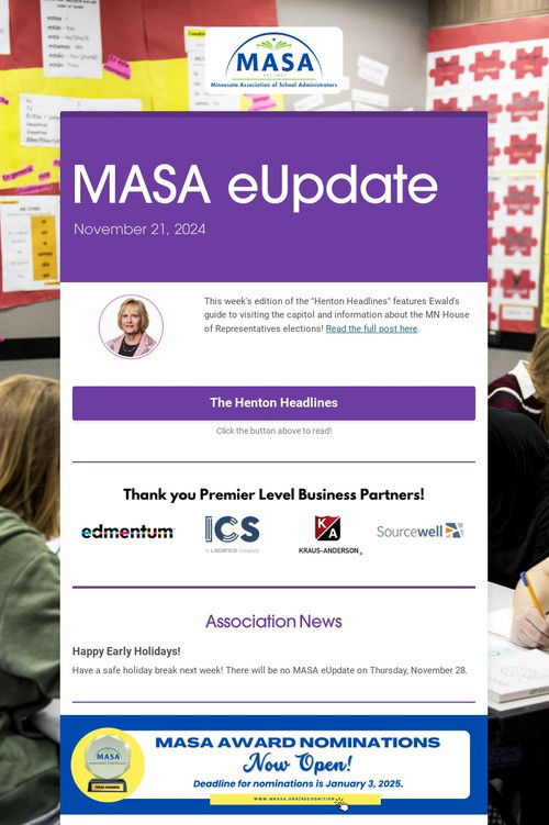 MASA eUpdate