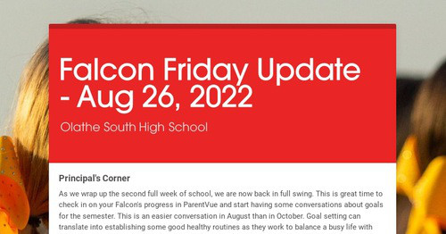 Falcon Friday Update - Aug 26, 2022
