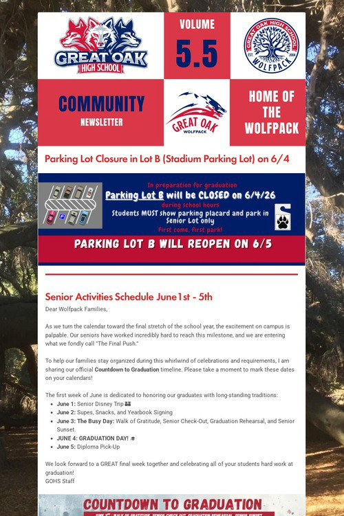 Great Oak - Newsletter Volume 5.5