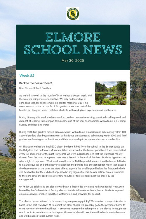 ELMORE School News