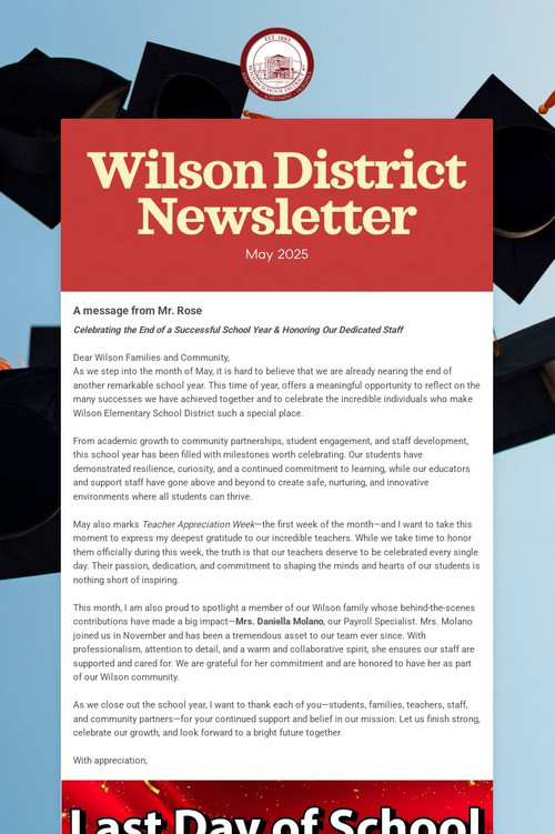 Wilson District Newsletter