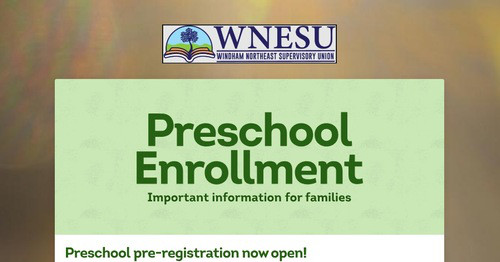 Preschool Enrollment