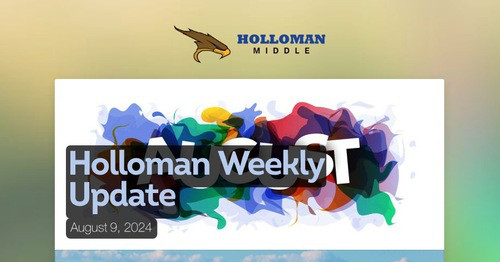 Holloman Weekly Update