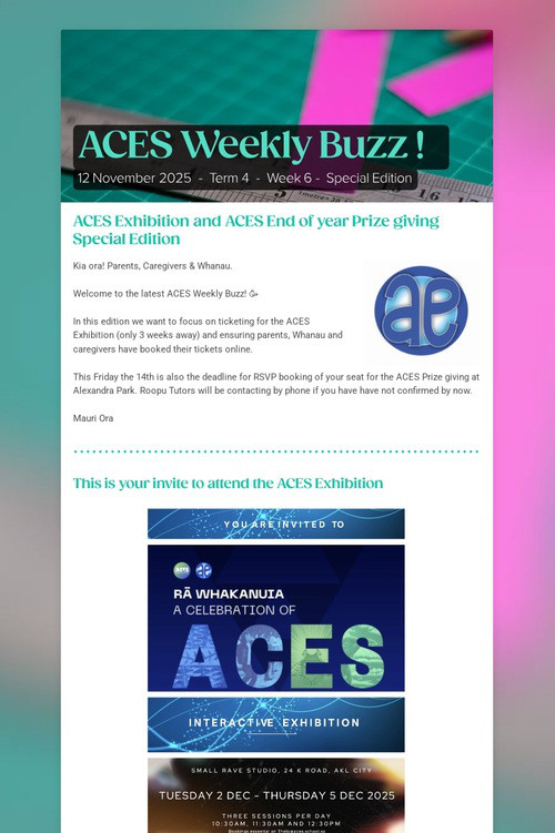 ACES Weekly Buzz !