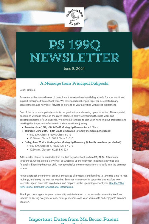 PS 199Q Newsletter