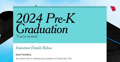 2024 Pre-K Graduation