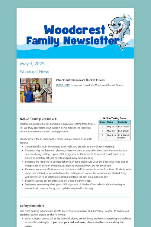 Woodcrest Family Newsletter