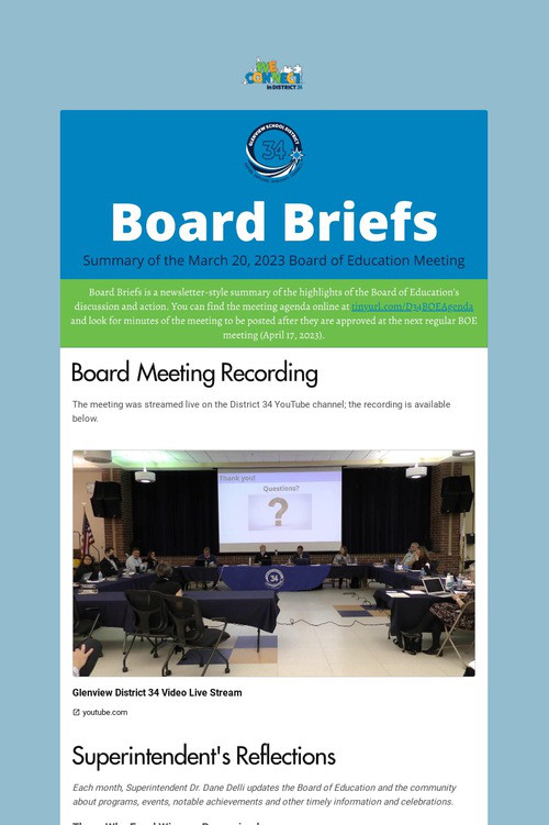 Board Briefs