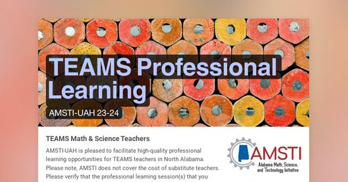 TEAMS Professional Learning