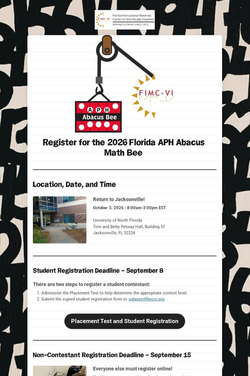Florida APH Abacus Math Bee