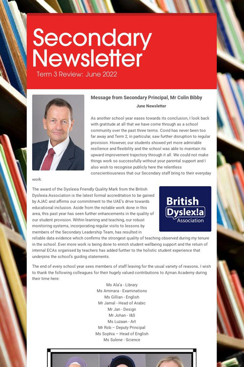 Secondary Newsletter