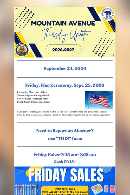Mountain Avenue Thursday Update