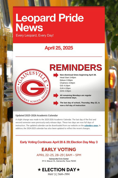 Leopard Pride News