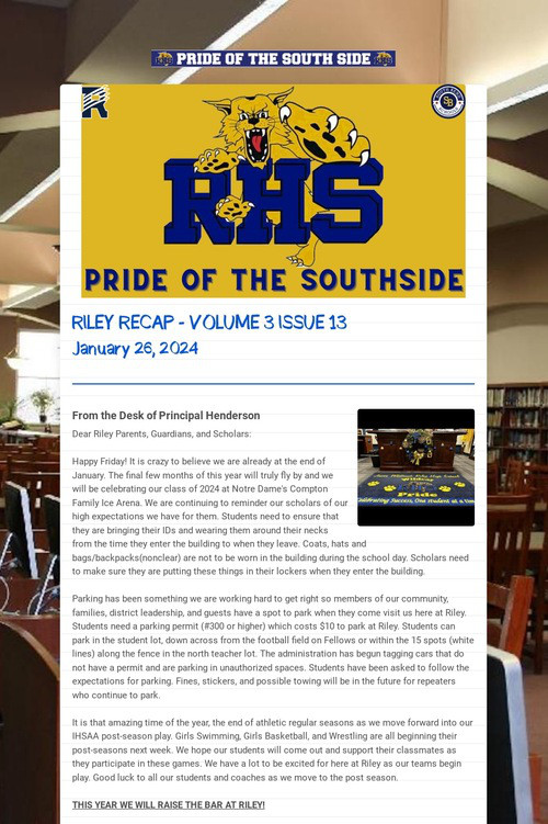 Riley Recap - VOLUME 3 ISSUE 13