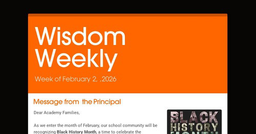 Wisdom Weekly - February 2, 2026