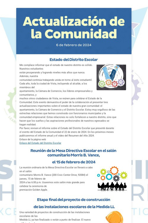 Actualización de la Comunidad