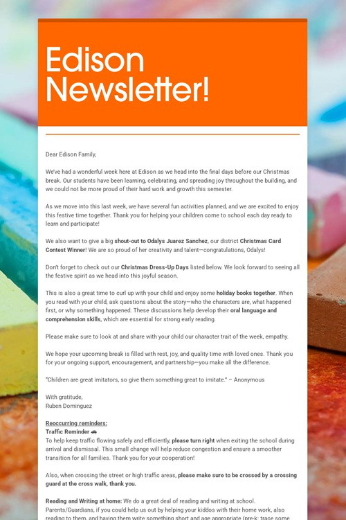 Edison Newsletter!