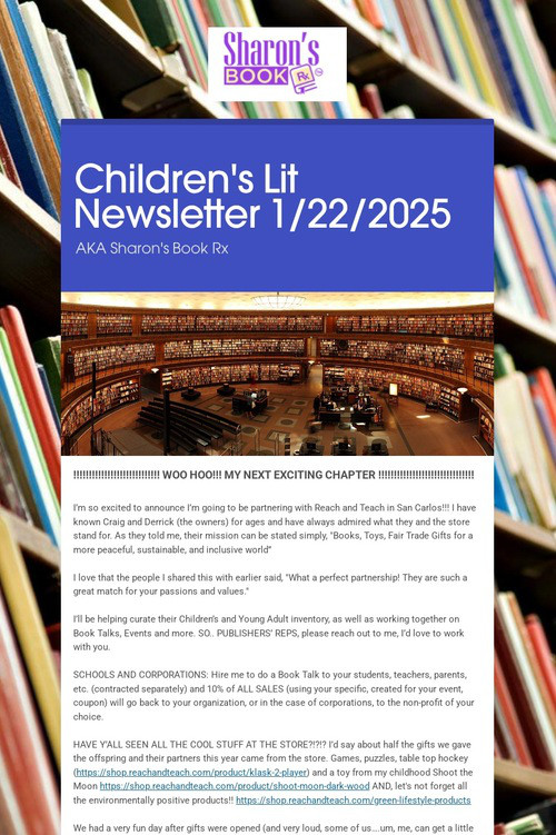 Children's Lit Newsletter 1/22/2025