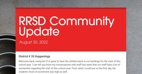 RRSD Community Update | Smore Newsletters for Education