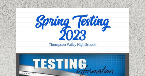 Spring Testing 2023