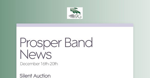 Prosper Band News