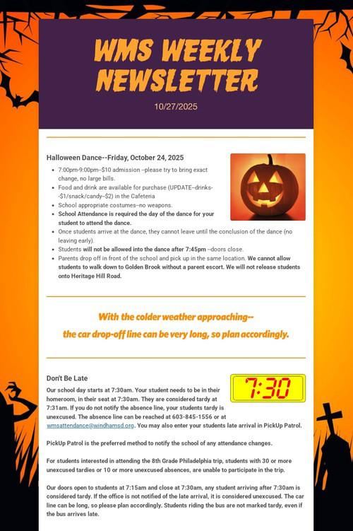 WMS Weekly Newsletter