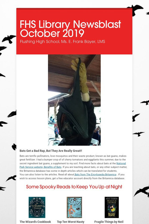 FHS Library Newsblast October 2019