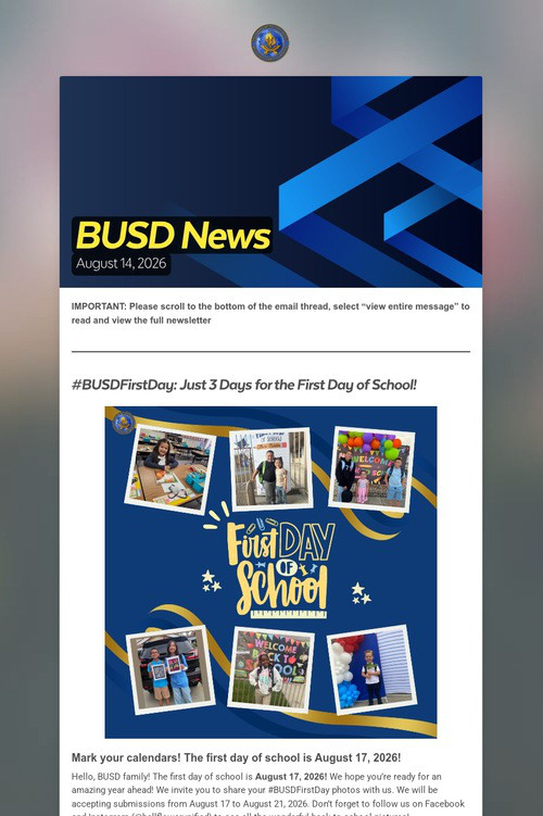 BUSD News