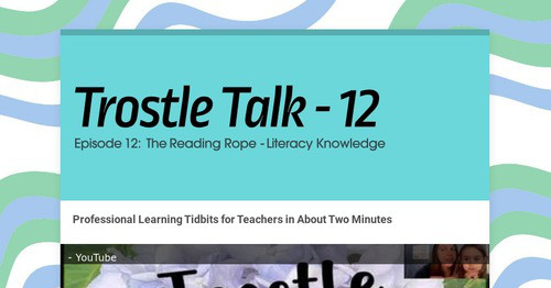 Trostle Talk - 12