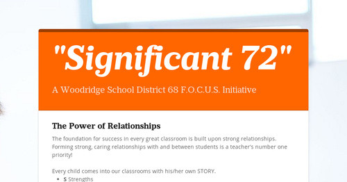 "Significant 72"